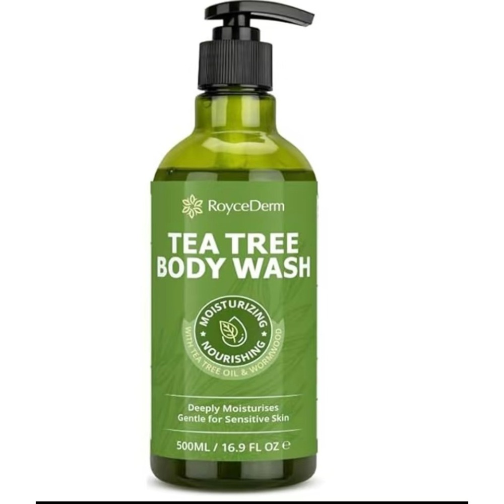 RoyceDerm Tea Tree Body Wash 500ml 16.9 fl oz Moisturizing Sensitive Skin Care